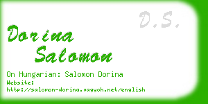 dorina salomon business card